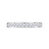 Thumbnail Image 4 of 1/2 CT. T.W. Certified Diamond Channel Anniversary Band in 14K White Gold (I/SI2)