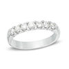 Thumbnail Image 0 of 1/4 CT. T.W. Certified Diamond Seven Stone Anniversary Band in 14K White Gold (I/SI2)