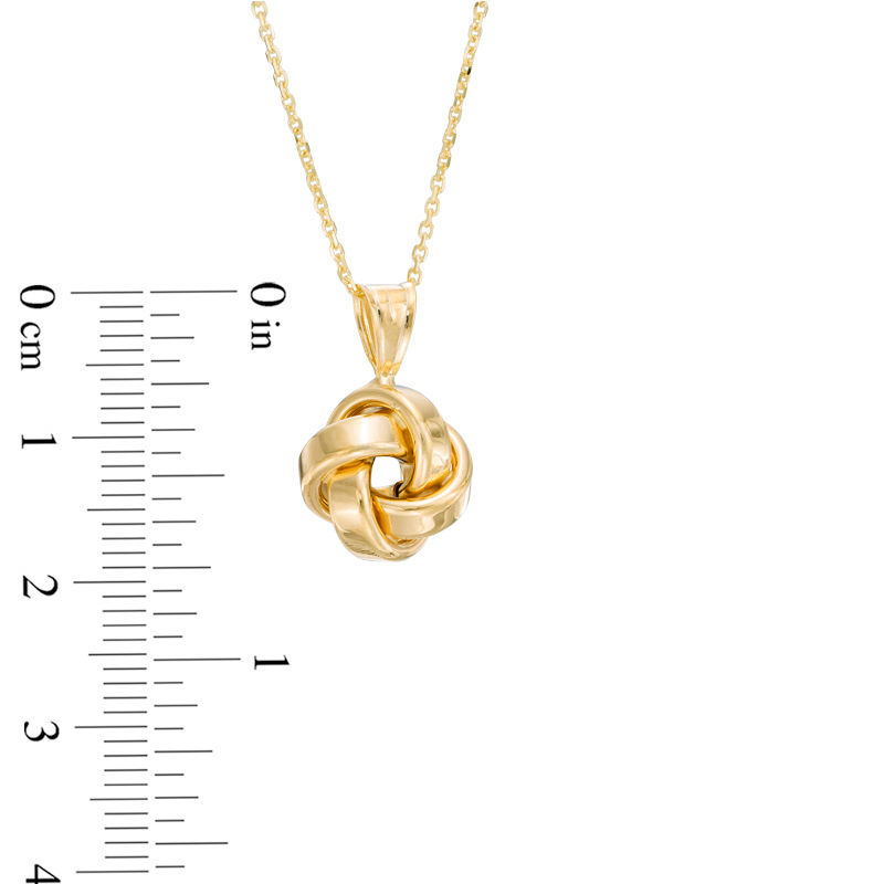 Love Knot Pendant in 14K Gold