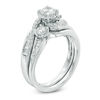 Thumbnail Image 1 of 1 CT. T.W. Diamond Swirl Bridal Set in 14K White Gold