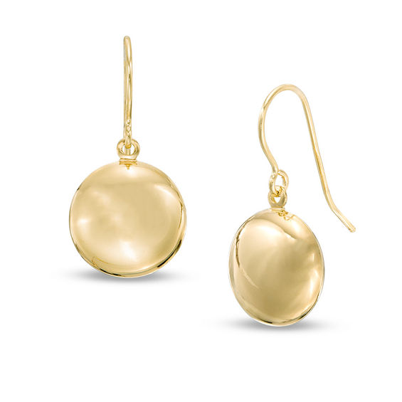 Coin Drop Charm Gold-Plated Hoop Earrings – Priyaasi