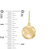 Thumbnail Image 1 of Puffed Coin Drop Earrings in 14K Gold