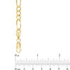 Thumbnail Image 1 of Men's 6.0mm Figaro Chain Necklace in Solid 14K Gold - 24"