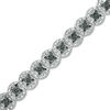 Thumbnail Image 1 of 1/2 CT. T.W. Black Diamond Tennis Bracelet in Sterling Silver - 7.5"