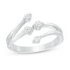 Thumbnail Image 1 of 1/4 CT. T.W. Diamond Four Stone Bypass Ring in 10K White Gold