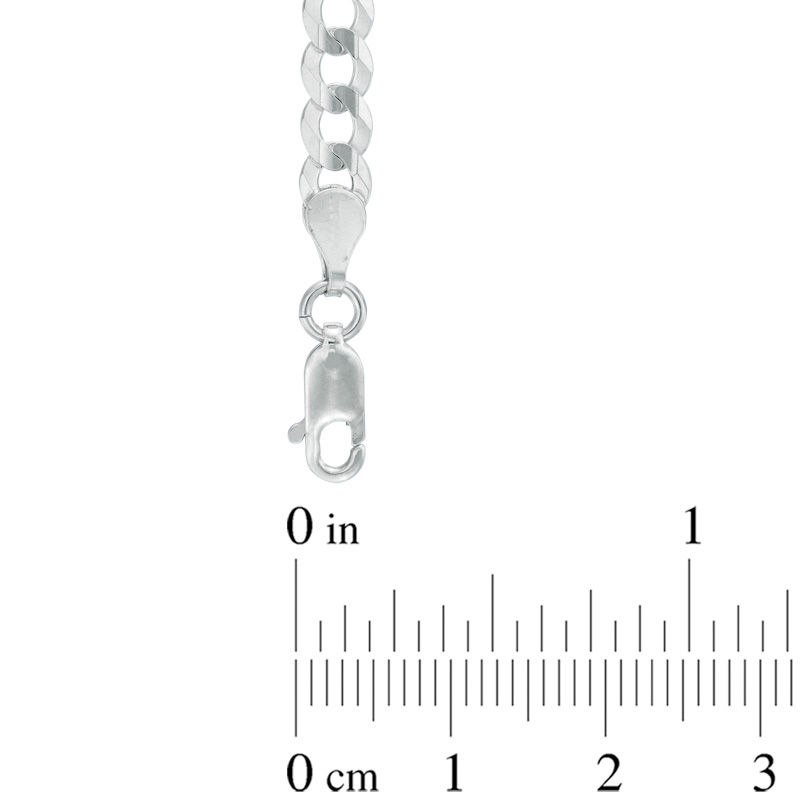 Zales Men's Solid Curb Chain Necklace