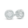 Thumbnail Image 1 of 1/10 CT. T.W. Diamond Solitaire Stud Earrings in 10K White Gold
