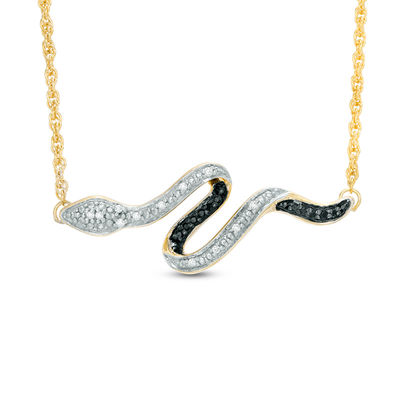 snake necklace diamond