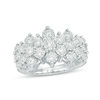 Thumbnail Image 1 of 1 CT. T.W. Diamond Composite Pyramid Ring in 10K White Gold