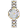 Thumbnail Image 1 of Ladies' Citizen Eco-Drive® L Carina Diamond Accent Two-Tone Watch with Mother-of-Pearl Dial (Model: EM0464-59D)