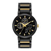 Thumbnail Image 1 of Men's Bulova Black IP and Gold-Tone Watch with Black Dial (Model: 98C124)