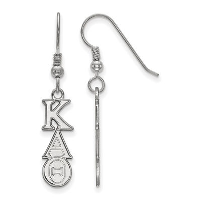 Kappa Alpha Theta Sorority Rhodium Crystal Post Earrings Jewelry Sister Gift 