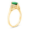 Thumbnail Image 1 of Marquise Emerald and 1/5 CT. T.W. Diamond Composite Ring in 14K Gold