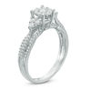 Thumbnail Image 1 of 1/2 CT. T.W. Composite Diamond with Tri-Sides Engagement Ring in 14K White Gold
