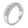 Thumbnail Image 2 of 1/2 CT. T.W. Diamond Heart Frame Nine Stone Anniversary Band in 14K White Gold