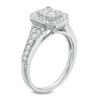 Thumbnail Image 1 of 5/8 CT. T.W. Multi-Diamond Octagonal Frame Vintage-Style Engagement Ring in 14K White Gold