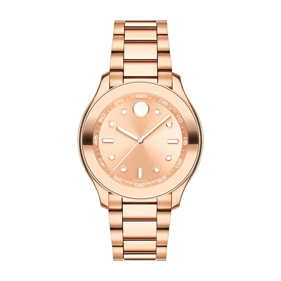 Ladiesâ Movado BoldÂ® Rose-Tone IP Watch (Model: 3600417)
