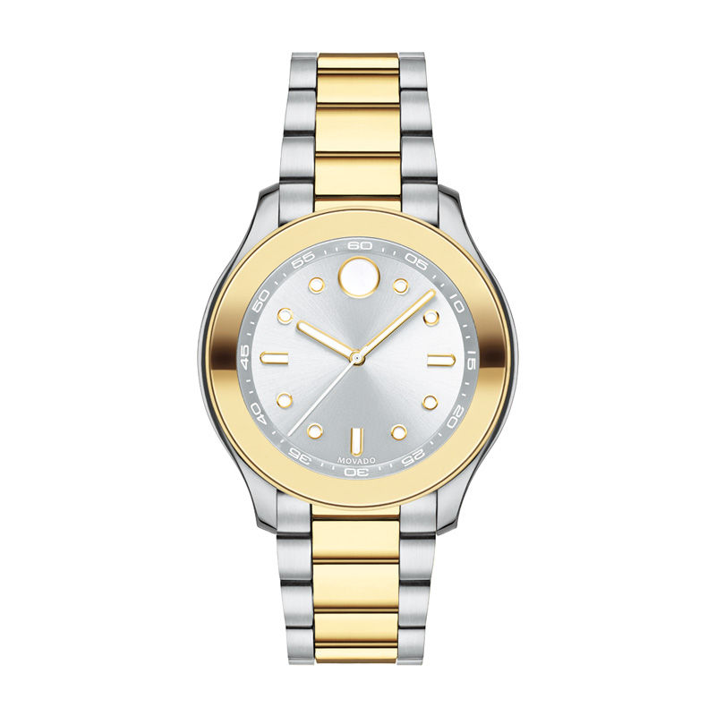 Ladies’ Movado Bold® Two-Tone IP Watch with Silver-Tone Dial (Model: 3600418)