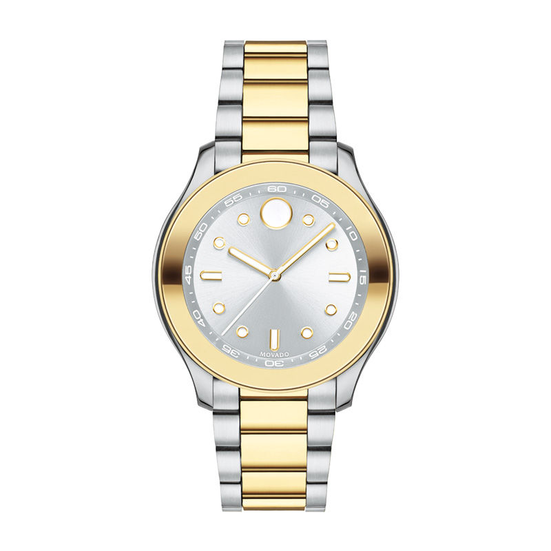 Main Image 1 of Ladies’ Movado Bold® Two-Tone IP Watch with Silver-Tone Dial (Model: 3600418)