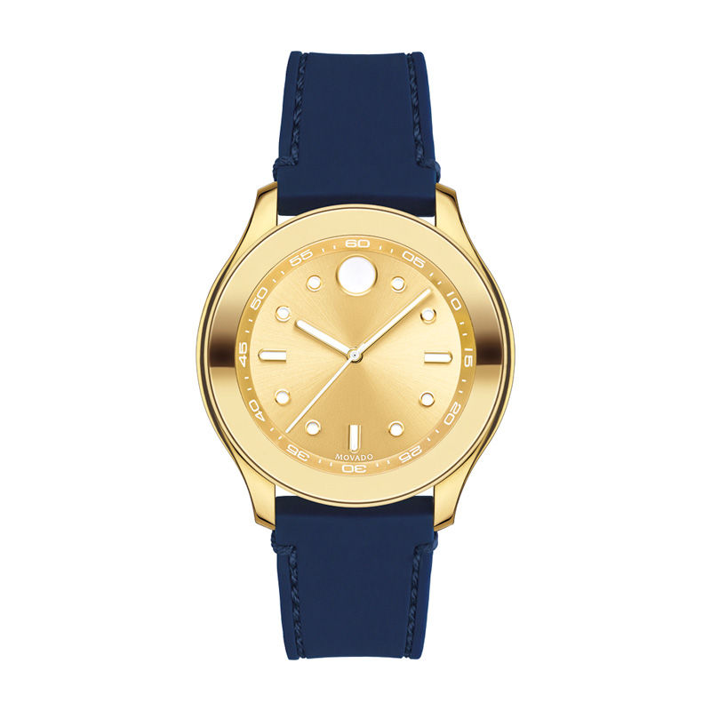 Main Image 1 of Ladies’ Movado Bold® Gold-Tone IP Strap Watch (Model: 3600413)