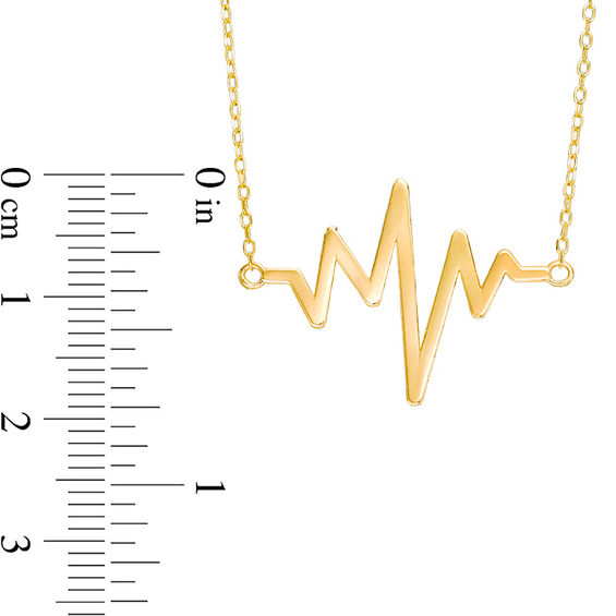 Heartbeat Necklace in 10K Gold