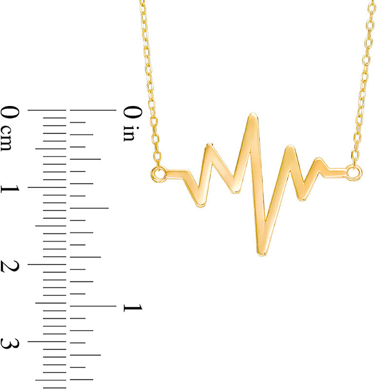 Heartbeat Necklace in 10K Gold