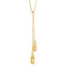 Thumbnail Image 1 of Double Teardrop Lariat-Style Necklace in 10K Gold