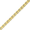 Thumbnail Image 1 of Double Row Link Chain Bracelet in 10K Two-Tone Gold - 8.5"