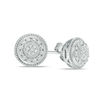 Thumbnail Image 0 of 1/10 CT. T.W. Composite Diamond Frame Vintage-Style Stud Earrings in Sterling Silver