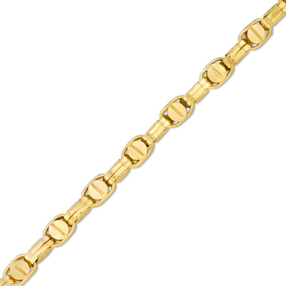Buckle Link Bracelet in 10K Two-Tone Gold - 8.5"