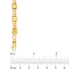 Thumbnail Image 1 of Men's Buckle Link Bracelet in 10K Two-Tone Gold - 8.5"