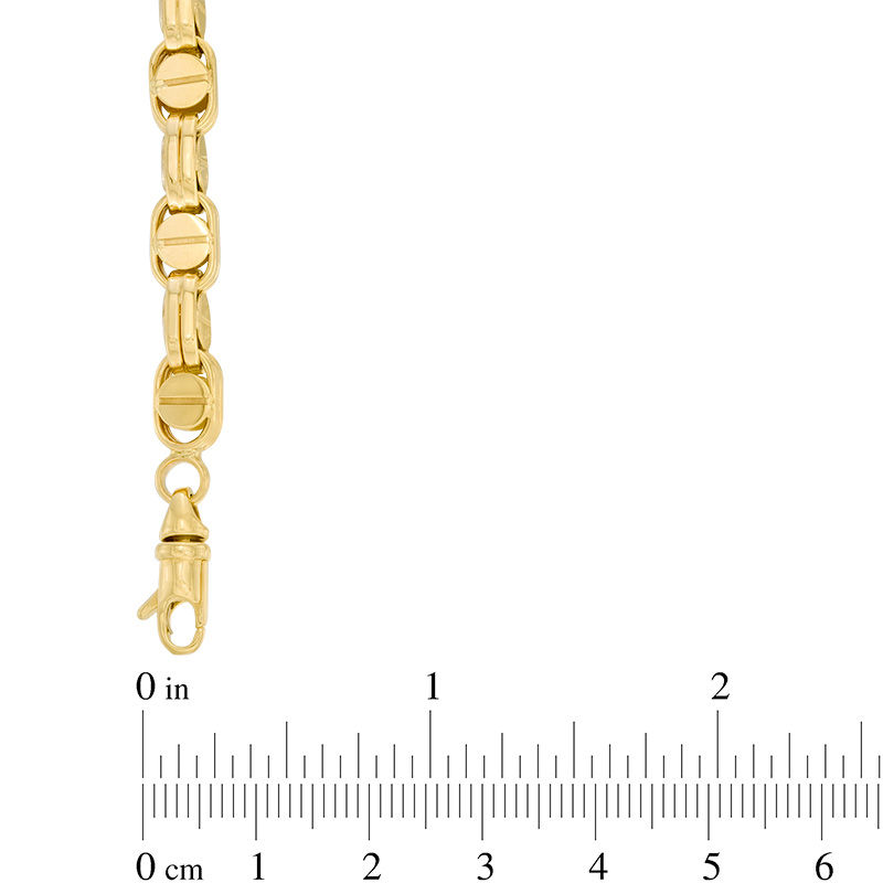 Main Image 3 of Buckle Link Bracelet in 10K Two-Tone Gold - 8.5"