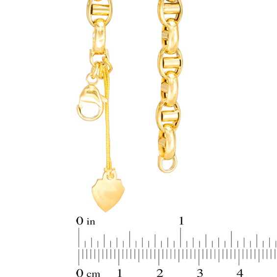Men's Mariner Chain Necklace in 10K Gold - 22"