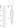 Thumbnail Image 2 of Diamond Accent Elongated Kite-Shaped Pendant and Drop Earrings Set in Sterling Silver