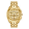 Thumbnail Image 1 of Men's Bulova Curv Chronograph Gold-Tone Watch with Champagne Dial (Model: 97A125)