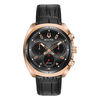 Thumbnail Image 1 of Men's Bulova Curv Chronograph Rose-Tone Strap Watch with Dark Grey Dial (Model: 98A156)