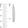 Thumbnail Image 2 of Diamond-Cut Hoop Earrings in 14K White Gold