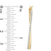 Thumbnail Image 1 of Diamond Fascination™ Geometric Hoop Earrings in Sterling Silver with 18K Gold Plate