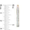 Thumbnail Image 2 of Diamond Fascination™ U-Hoop Earrings in Sterling Silver with 18K Gold Plate