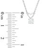 Thumbnail Image 2 of 1/4 CT. Diamond Solitaire with Heart Bale Pendant in 14K White Gold