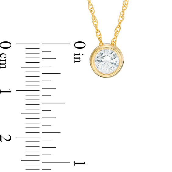 1/ CT. Diamond Solitaire Pendant in 10K Gold