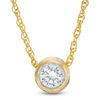 Thumbnail Image 0 of 1/10 CT. Diamond Solitaire Pendant in 10K Gold