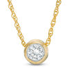 Thumbnail Image 1 of 1/10 CT. Diamond Solitaire Pendant in 10K Gold