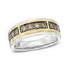 Thumbnail Image 1 of 1 CT. T.W. Champagne Diamond Band in 10K Two-Tone Gold