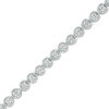 Thumbnail Image 1 of 1/10 CT. T.W. Diamond Tennis Bracelet in Sterling Silver - 7.25"