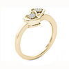Thumbnail Image 2 of 1/20 CT. T.W. Diamond Double Heart Ring in 10K Gold