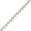 Thumbnail Image 1 of 1/4 CT. T.W. Diamond Tennis Bracelet in Sterling Silver with 14K Gold Plate - 7.25"