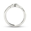 Thumbnail Image 2 of 1/15 CT. T.W. Diamond "X" Ring in 10K White Gold