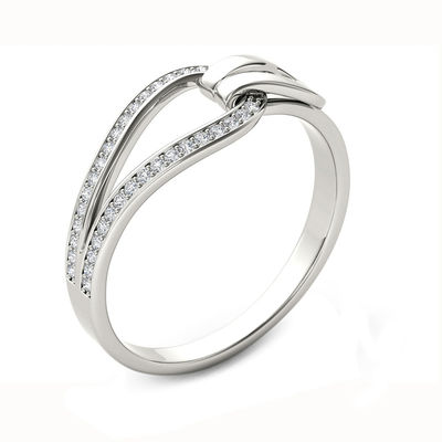 white gold buckle ring