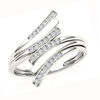 Thumbnail Image 1 of 1/10 CT. T.W. Diamond Bypass Ring in 10K White Gold